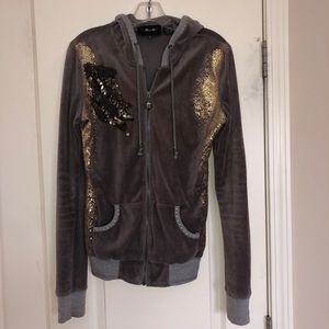 Authentic Miss Me Grey and Gold Tracksuit💕